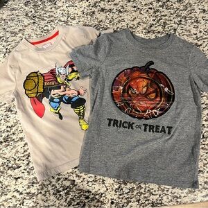Marvel Thor and Pumpkin Spiderman T Shirts